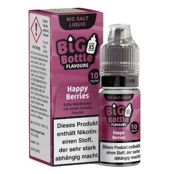 Big Bottle Happy Berries Nikotinsalz Liquid 10ml (Waldbeeren und Frische)