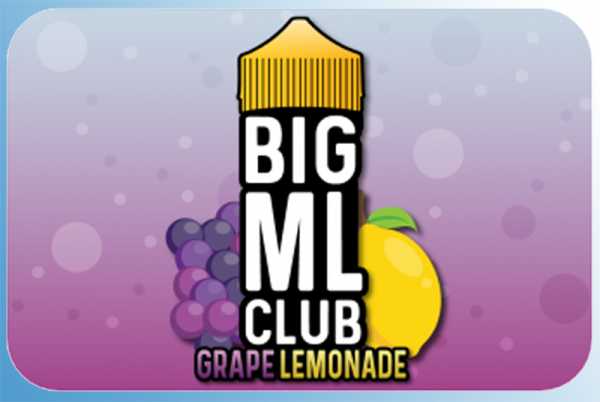 Grape Lemonade Big ML Club 120ml Liquid erfrischende Zitronenlimonade trifft auf saftige Trauben