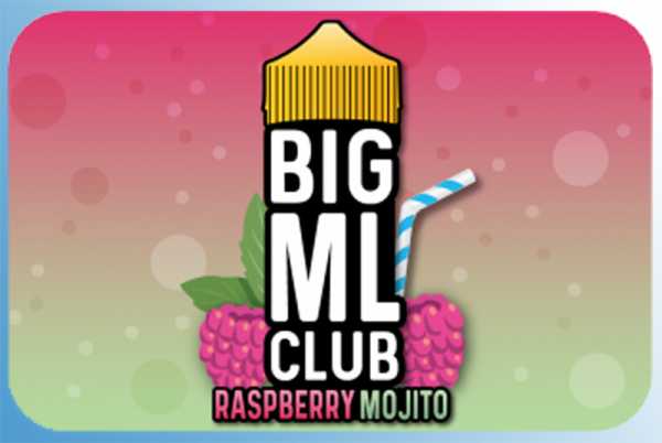 Raspberry Mojito Big ML Club 120ml Liquid leckerer Himbeer Mojito mit Minze