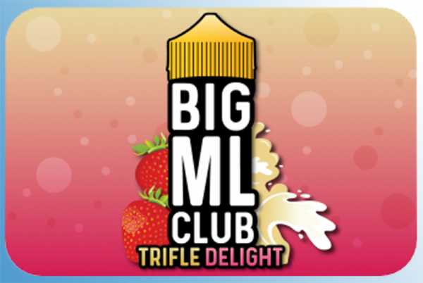 Trifle Delight Big ML Club 120ml Liquid englische Süßspeise Trifle aus Erdbeeren und Sahne