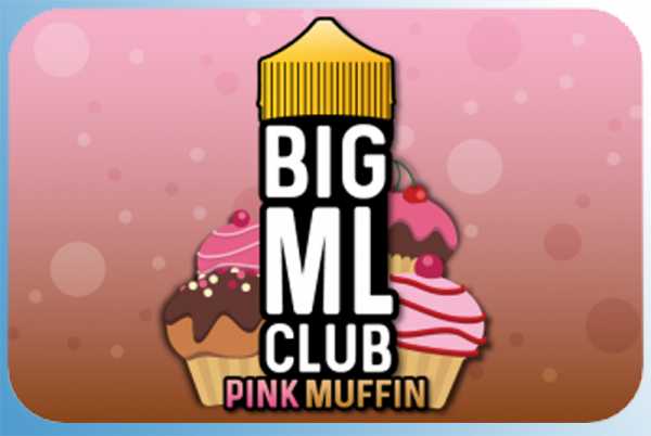 Pink Muffin Big ML Club 120ml Liquid cremig gefüllte Himbeer Muffin