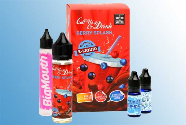 Berry Splash 60ml Big Mouth Liquid Cola-Mix mit roten Früchten und Blaubeeren