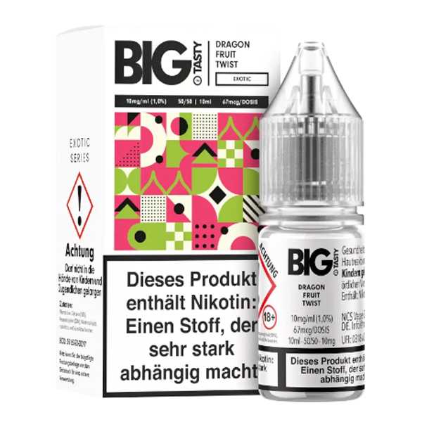 Dragon Fruit Twist Big Tasty Nikotinsalz Liquid 10ml (Drachenfrucht, Himbeere und Johannisbeere)