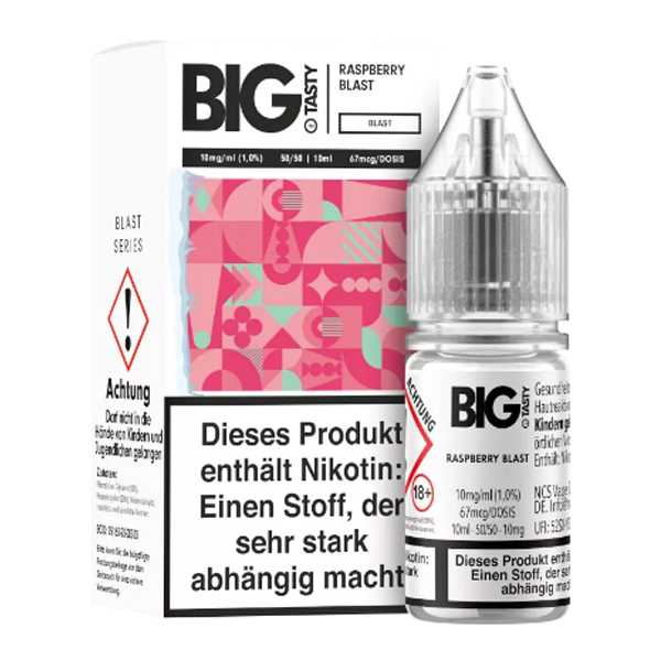 Raspberry Blast Big Tasty Nikotinsalz Liquid 10ml (Himbeere mit Frische)