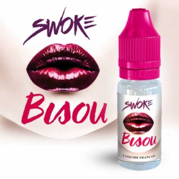 Bisou Swoke 10ml Liquid schwarze Johannisbeeren, rote Mentholfrüchte und Kaugummi