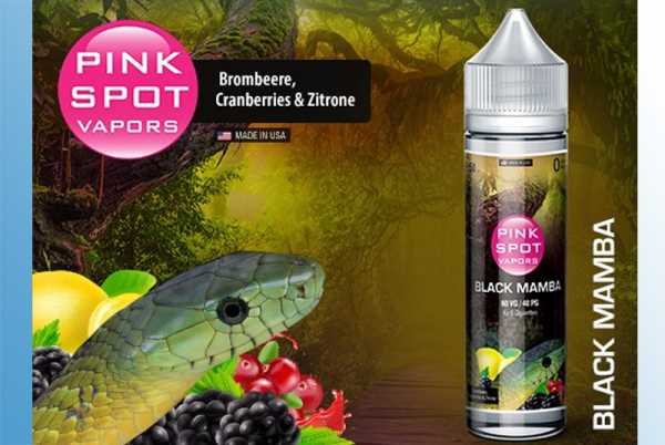 Black Mamba - Pink Spot Liquid 60ml Fruchtmix aus Brombeeren und Cranberries verfeinert mit leichter Zitronennote