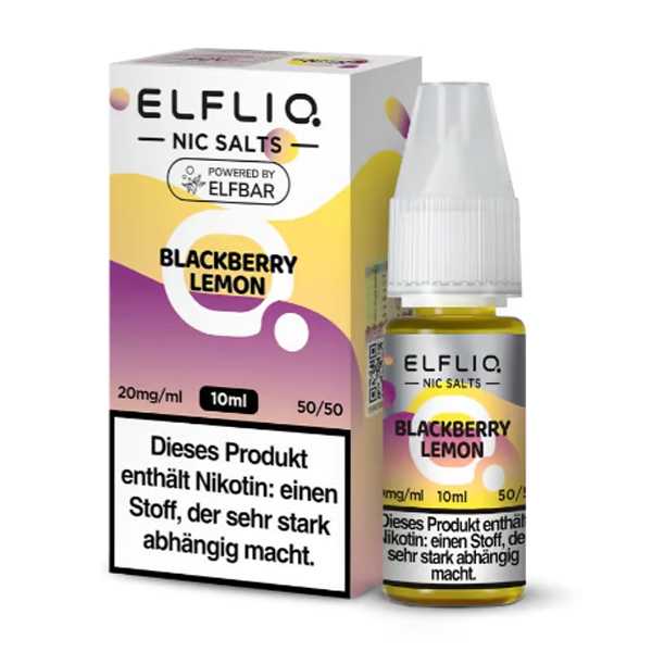 Blackberry Lemon ELFLIQ Nikotinsalz Liquid 10ml (Brombeere mit Zitrone)