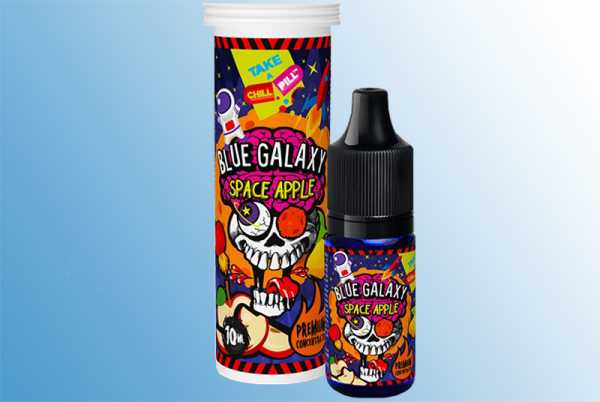 Blue Galaxy Space Apple Chill Pill 10ml Aroma leckerer Apfelmix