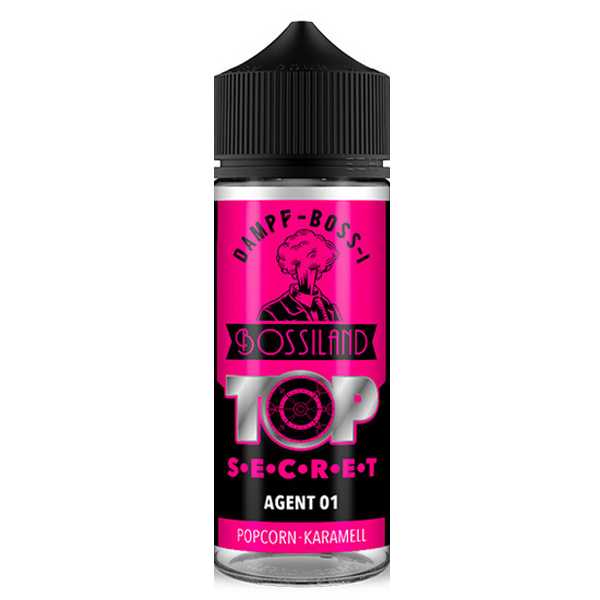 Agent 01 Top Secret Bossiland Aroma 20ml / 120ml süßes karamellisiertes Popcorn