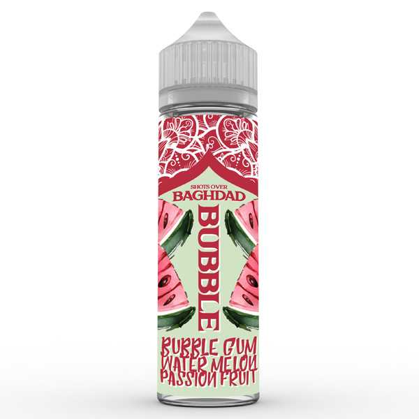 Bubble Baghdad Shortfill Liquid 60ml Fruchtkaugummi mit Melonen und Passionsfrucht Geschmack