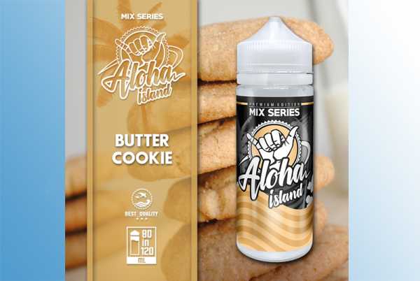 Butter Cookie Aloha Island 120ml Liquid leckere Butterkekse