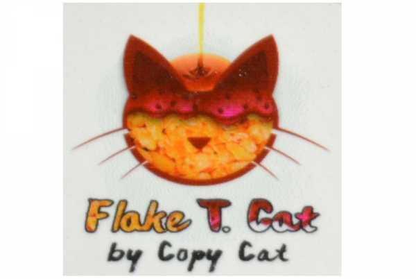 Copy Cat Flake T. Cat Aroma knackige Cornflakes mit Erdbeer- und Karamellsirup