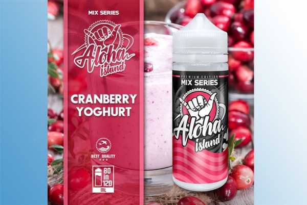 Cranberry Yoghurt Aloha Island 120ml Liquid Cranberry Joghurt