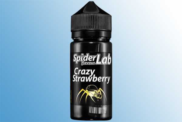 CRAZY STRAWBERRY Aroma - Spider Lab sonnengereifte Erdbeeren schwimmen in einer cremigen Vanillesoße