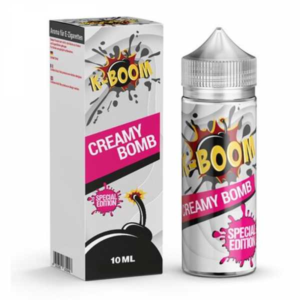 Creamy Bomb K-BOOM Aroma 10ml + Chubby 120ml reife Himbeeren treffen auf crunchige Kornflakes