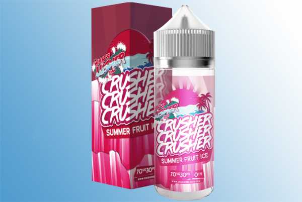 CRUSHER Summer Fruit Ice 120ml Liquid Fruchtmix aus Erdbeeren, Birnen und Waldbeeren eisgekühlt