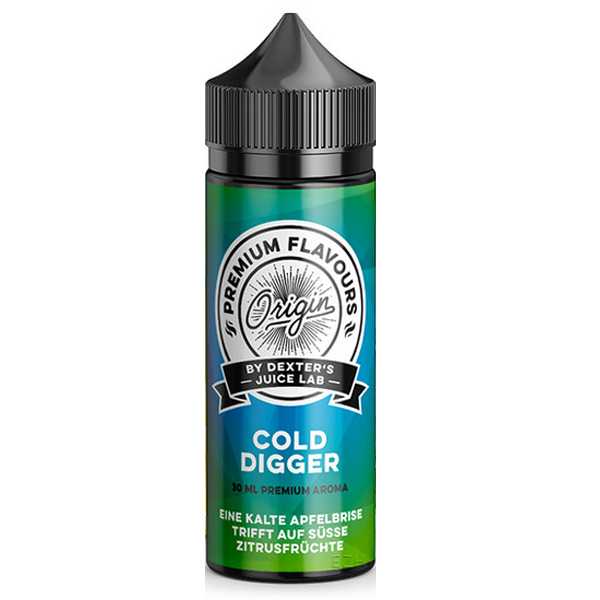 Gold Digger Dexter's Juice Lab Aroma Longfill 30ml / 120ml eisgekühlte frische Äpfel treffen auf süße Zitrusfrüchte