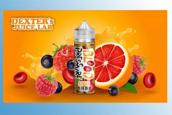 Blood Pressure Sugar Vein - Dexter‘s Juice Lab Liquid 60ml Fruchtmix Liquid aus Grapefruit, Beeren und Blutorange