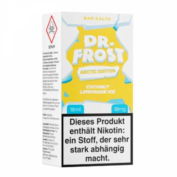 Coconut Lemonade Ice Dr. Frost Arctic Nikotinsalz Liquid 10ml (Kokosnuss, Limonade und Kühle)