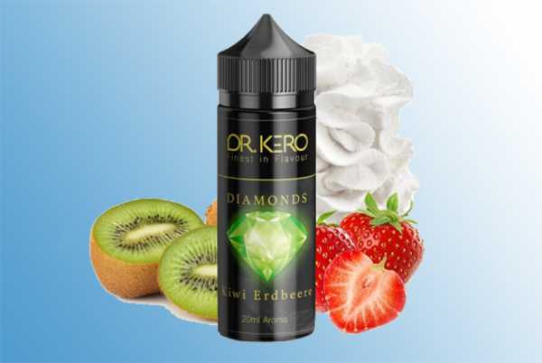 Kiwi Erdbeere Dr. Kero Diamonds Aroma 20ml / 120ml reife Erdbeeren und Kiwi treffen auf cremige Sahne