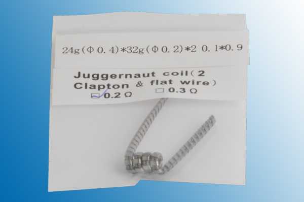 5 x Juggernaut Fertigwicklung (2 x clapton + flachkanthaldraht)