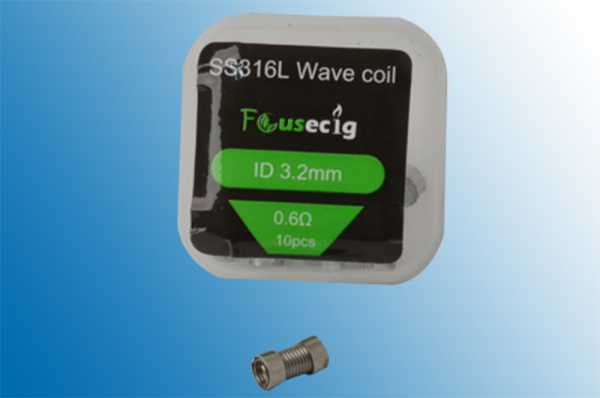 10 x SS316L Wave Coil (1 Packung)