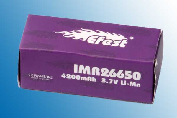 Dampf Shop - Efest IMR 26650 4200 mAh Violett 40A/60A