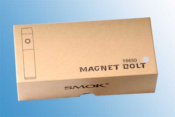 Dampf Shop - Magnet Bolt Akkuträger Smoktech Schwarz Silber