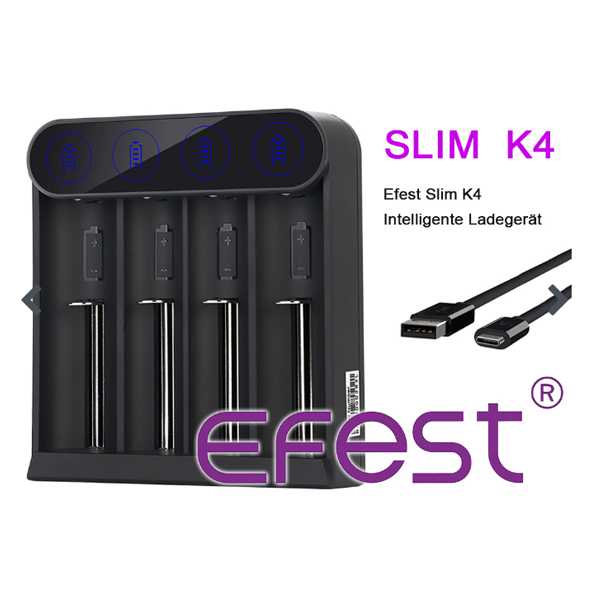 Efest Slim K4 Ladegerät