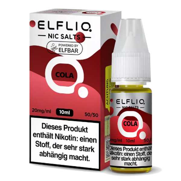 Cola ELFLIQ Nikotinsalz Liquid 10ml (Cola Geschmack)