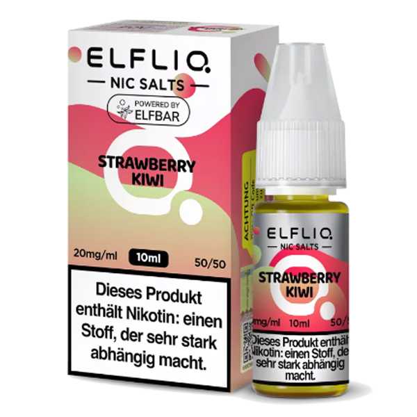 Strawberry Kiwi ELFLIQ Nikotinsalz Liquid 10ml (Fruchtmix Erdbeere und Kiwi)