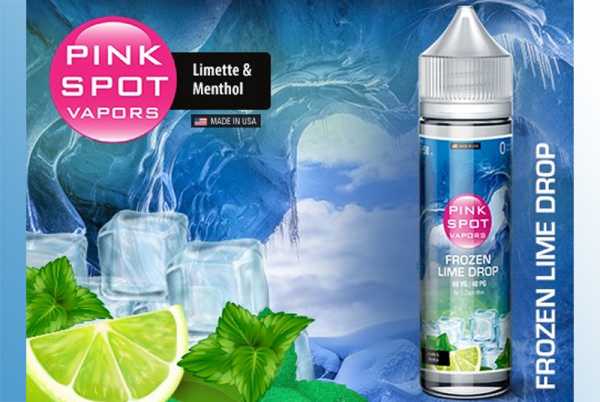 Frozen Lime Drop - Pink Spot Liquid 60ml Limette trifft auf Menthol