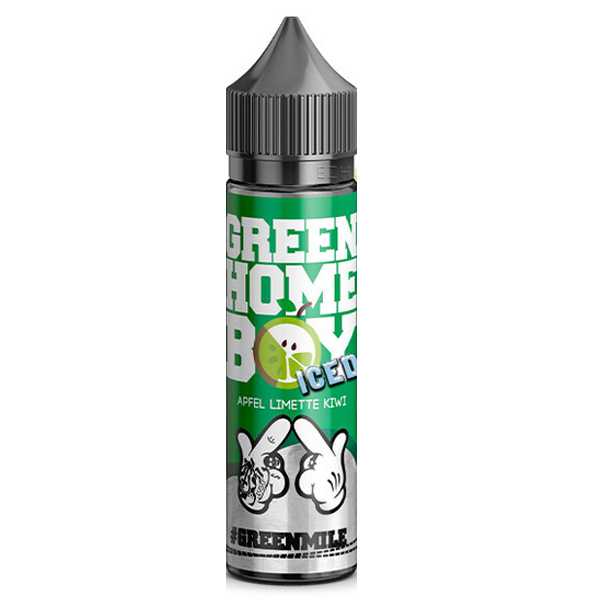 GreenMile Iced Green Homeboy GangGang Aroma 20ml / 60ml Fruchtmix aus grünen Äpfeln, saftiger Kiwi und erfrischender Zitrone + Cooling