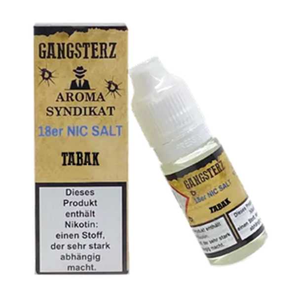 Tabak Gangsterz Nikotinsalz Liquid 10ml Tabak Geschmack