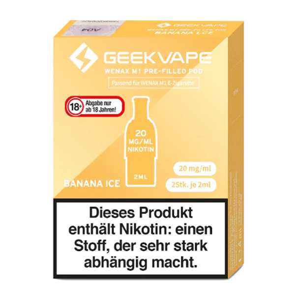 Banana Ice Geekvape M1 Pod 2 Stück (Banane eisgekühlt)