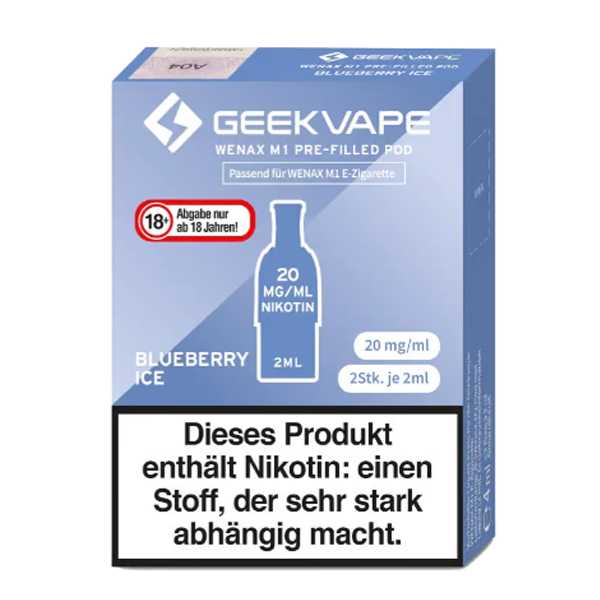 Blueberry Ice Geekvape M1 Pod 2 Stück (eisgekühlte Blaubeeren)