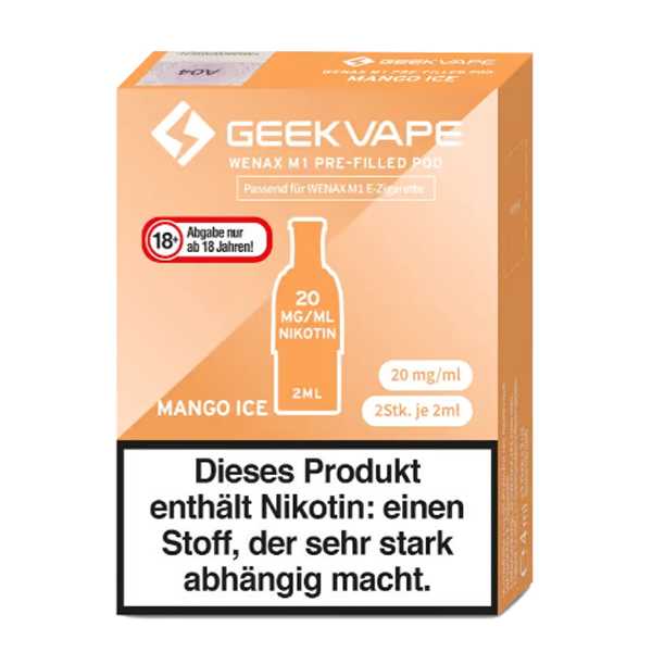 Mango Ice Geekvape M1 Pod 2 Stück (Mango eisgekühlt)