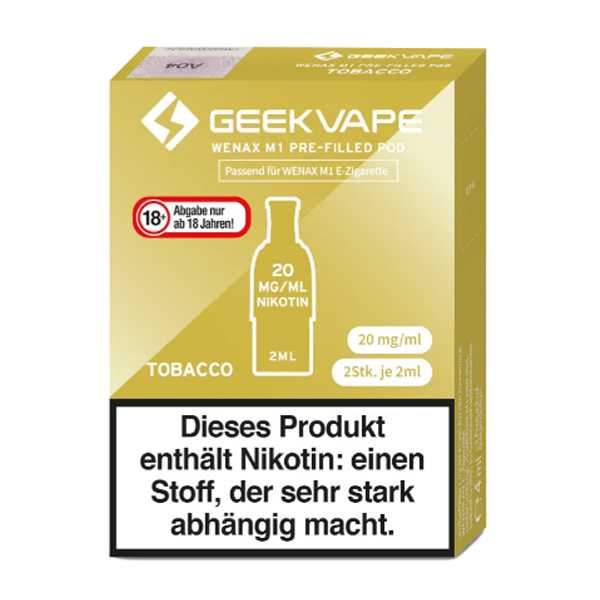 Tobacco Geekvape M1 Pod 2 Stück (Tabak Geschmack)