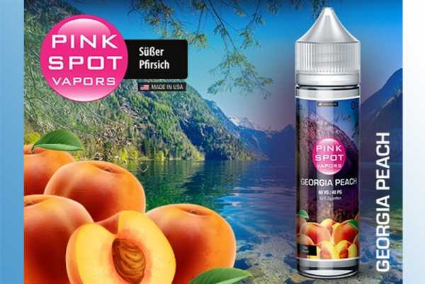 Georgia Peach - Pink Spot Liquid 60ml reifer süßer Pfirsich Geschmack