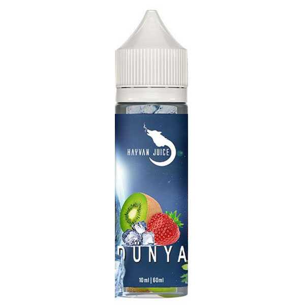 Dünya Hayvan Juice 10ml / 60ml Erdbeer und Kiwi mit erfrischender Cooling Note