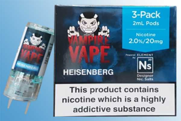 3 x Heisenberg Vampire Vape Nikotinsalz Liquid Aspire Gusto