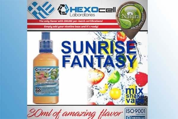 Sunrise Fantasy – Hexocell Liquid 30ml Fruchtmix aus exotischen Früchten