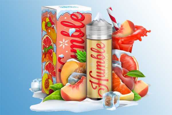 Humble Juice – ICE Ruby Red 120ml Liquid spritzige Grapefruit und süßer Pfirsich mit Cooling Kick