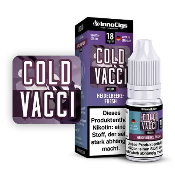 Cold Vacci InnoCigs Liquid 10ml erfrischende Heidelbeer Minzpastillen