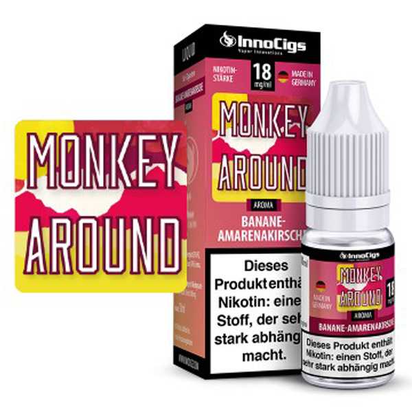 Monkey Around InnoCigs Liquid 10ml Kiba süße Amarenakirschen und Banane