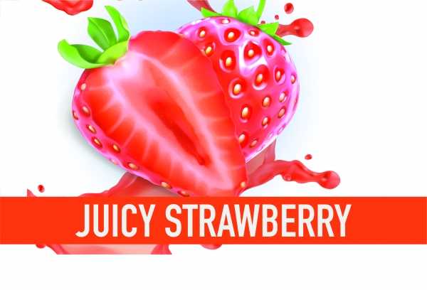 Juicy Strawberry 10ml Aroma Flavourart fruchtiges Erdbeer Smoothie Aroma