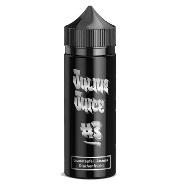 Julius Juice #3 BiB 10ml Aroma + 120ml Chubby Liquidflasche Granatapfel verfeinert mit Ananas und Drachenfrucht