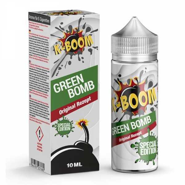 Green Bomb K-BOOM Aroma 10ml + Chubby 120ml Fruchtmix aus Cactus und Kiwi mit Frischekick