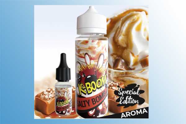 Salty Bomb K-BOOM Aroma 10ml + Chubby 120ml leckerer Macchiato verfeinert mit salzigen Karamell