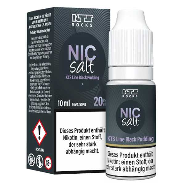 Black Pudding KTS Nikotinsalz Liquid 10ml 20mg (Pudding mit fruchtiger Mischung)